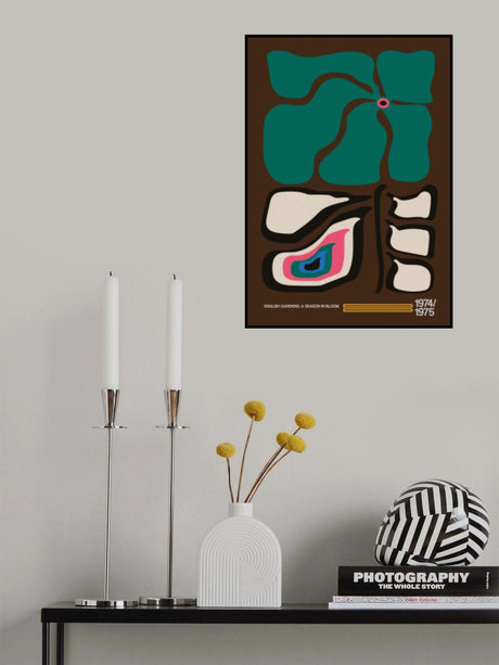 English Gardens Rainbow Brown Poster och Canvastavla
