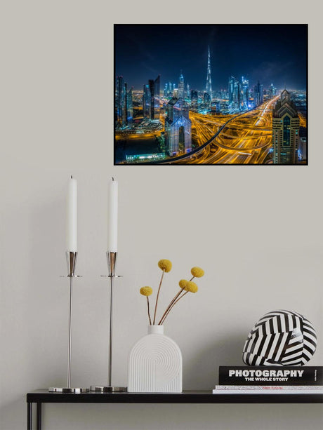 Blue city Poster och Canvastavla