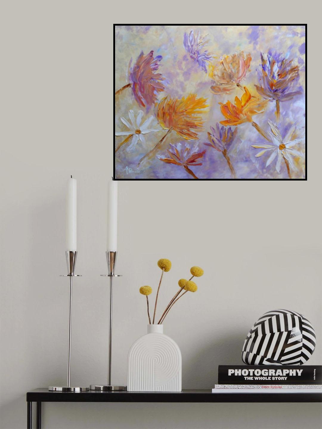 Purple Blaze Poster och Canvastavla