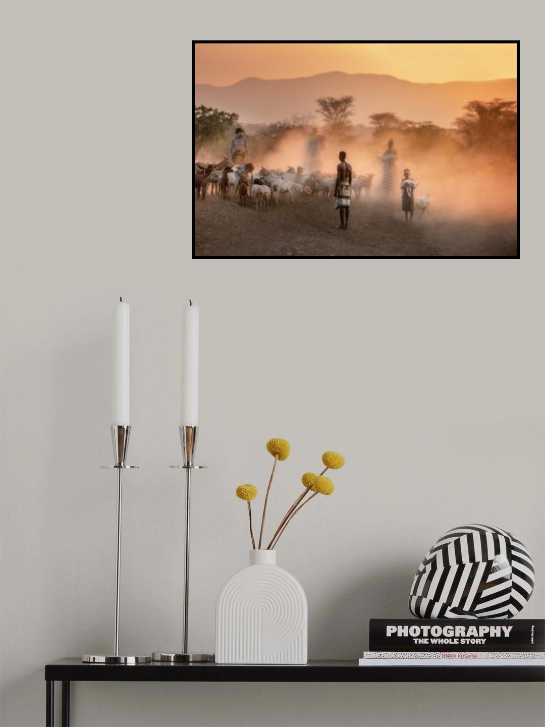 Dust and dawn in Dus Poster och Canvastavla