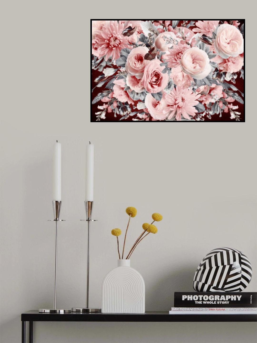 Morning Blooms Chinoiserie Poster och Canvastavla