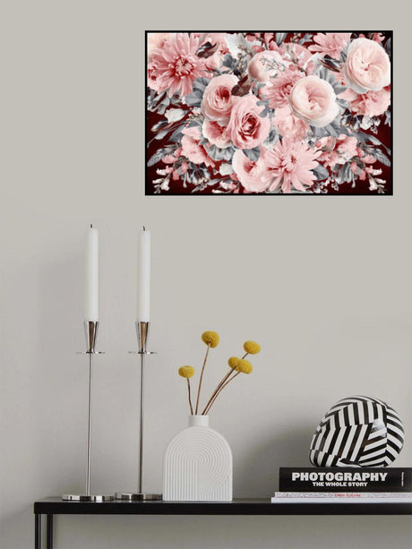 Morning Blooms Chinoiserie Poster och Canvastavla