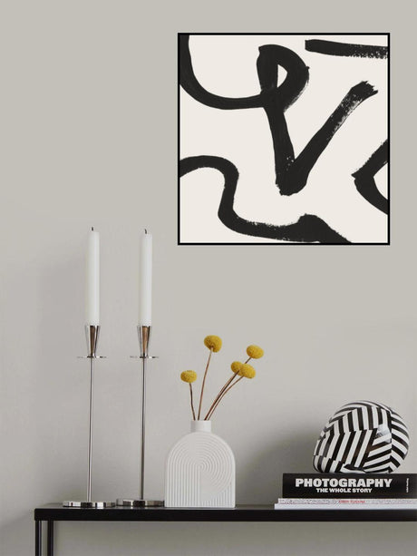 Curvy Lines Poster och Canvastavla