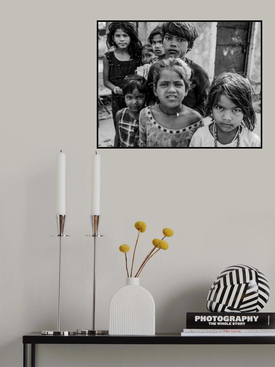 Enfants des briqueteries Poster och Canvastavla