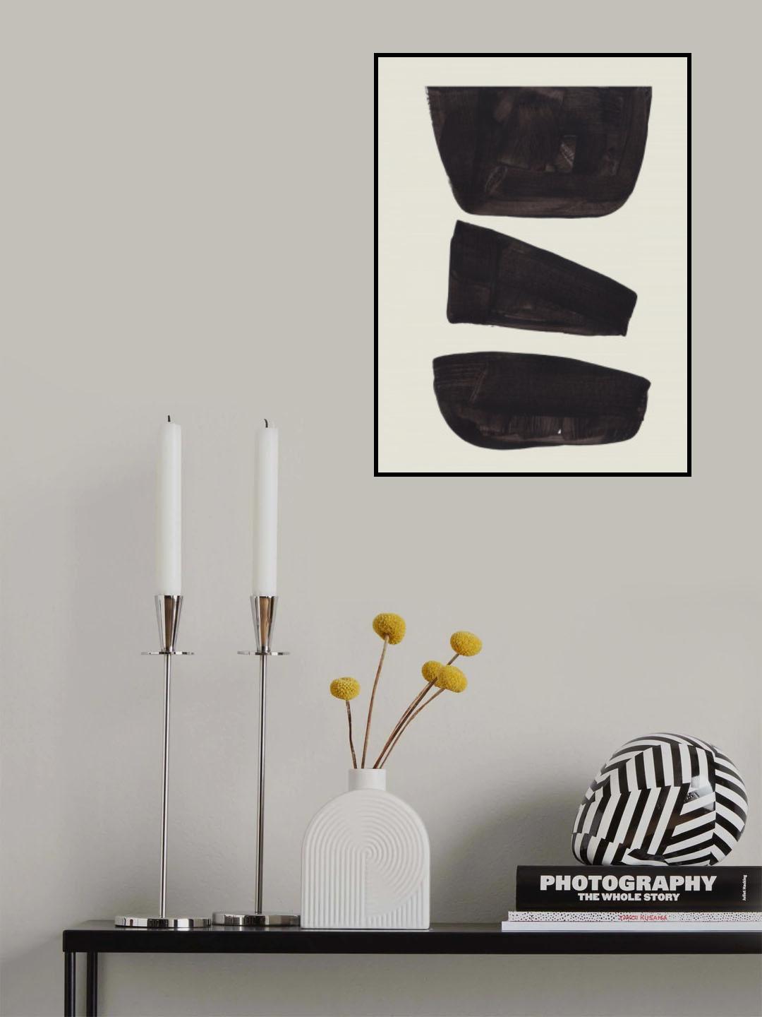 Ink Motif 4 Poster och Canvastavla