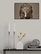 Pharaoh Eagle Owl Poster och Canvastavla