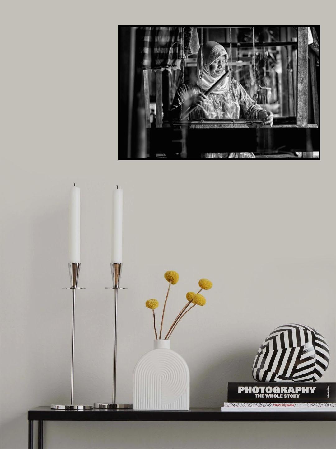 Songket Maker Poster och Canvastavla