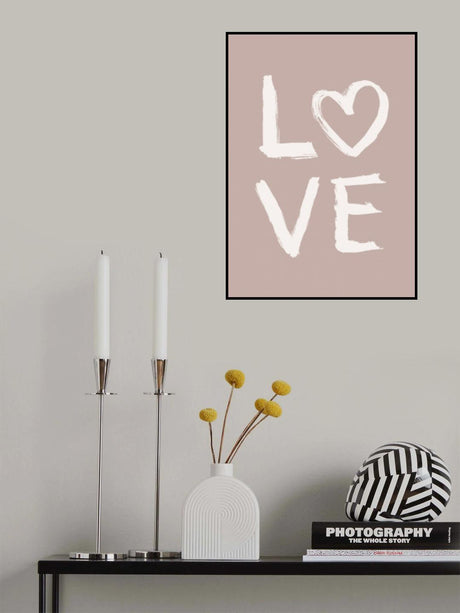 LOVE Toothy Pink Poster och Canvastavla