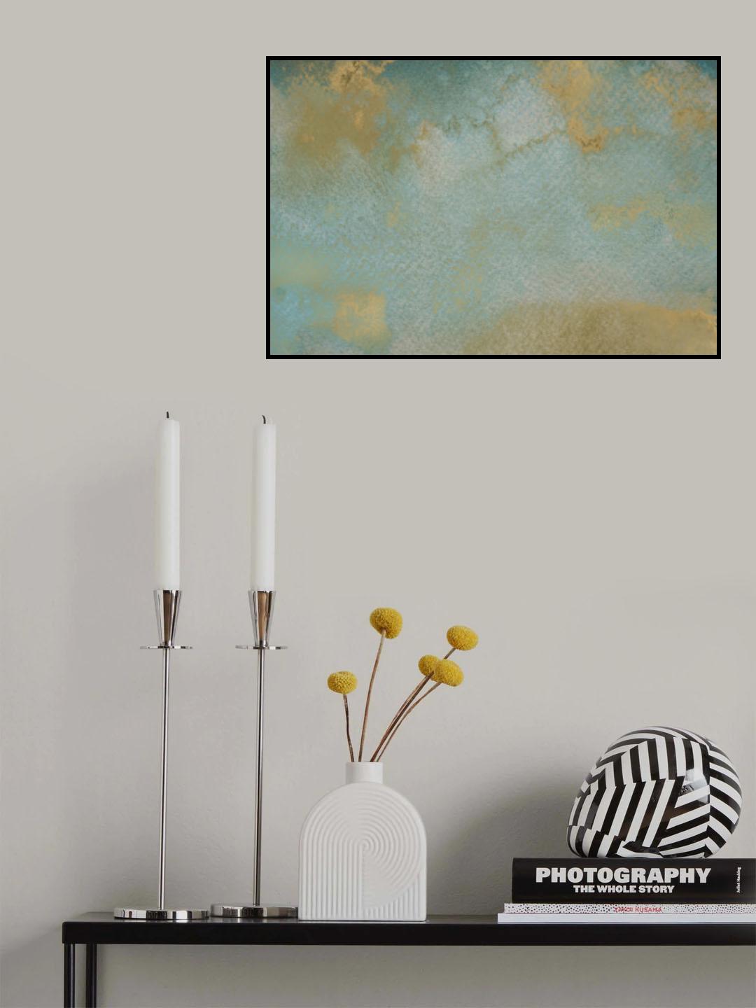 Gold Wc Bg 1 Poster och Canvastavla