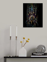 Ivory Ornamental Treespider, after dark Poster och Canvastavla