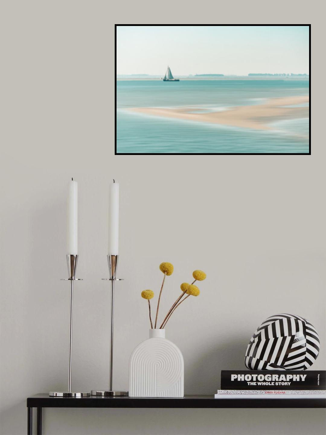 Passing a sandbank Poster och Canvastavla