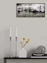 buffalo bathing Poster och Canvastavla