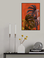 Monstera Orange 02 Poster och Canvastavla