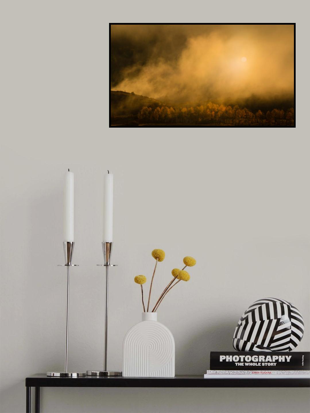 Golden Forest Poster och Canvastavla