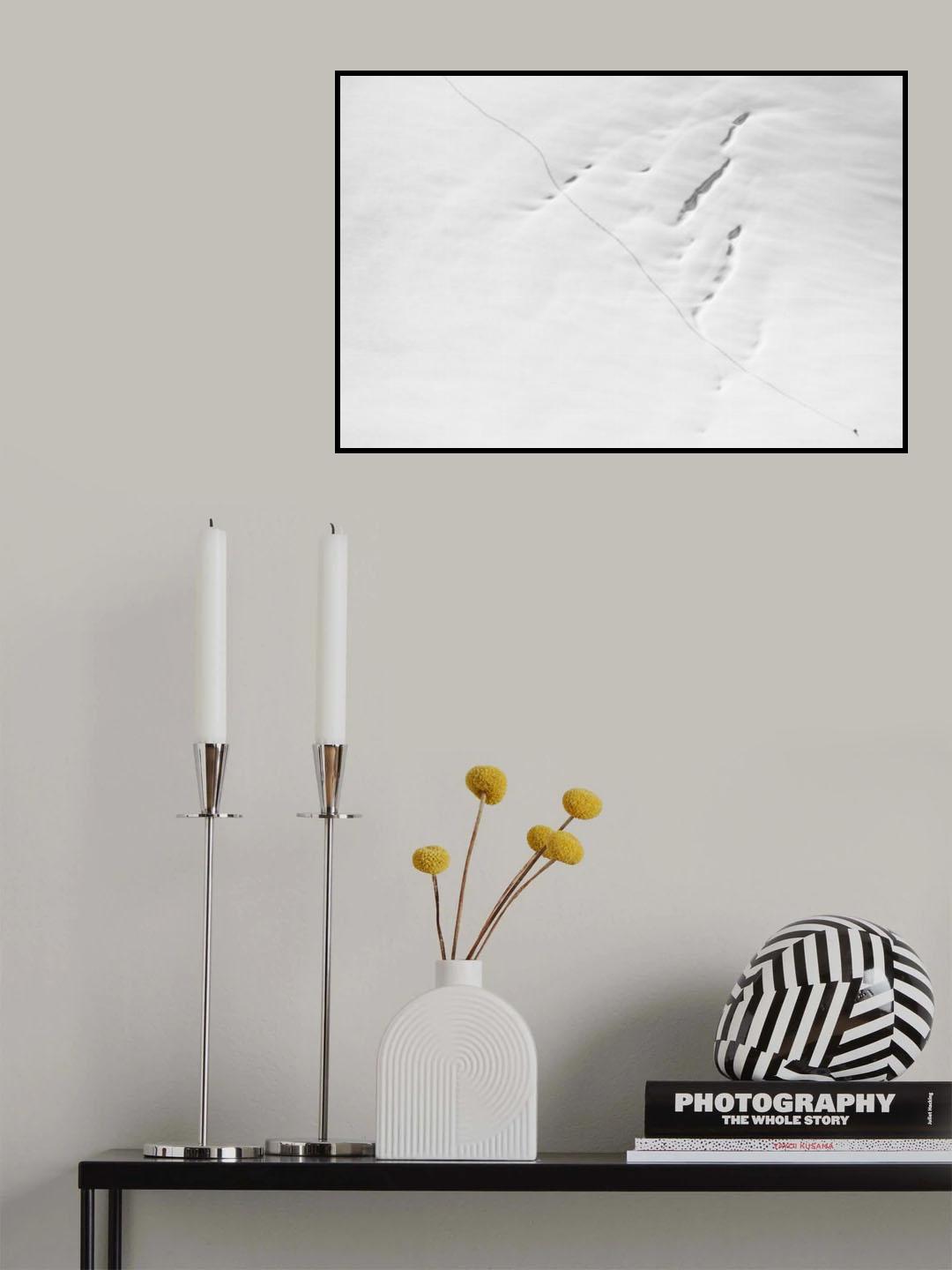 a short story about the snow wanderer Poster och Canvastavla