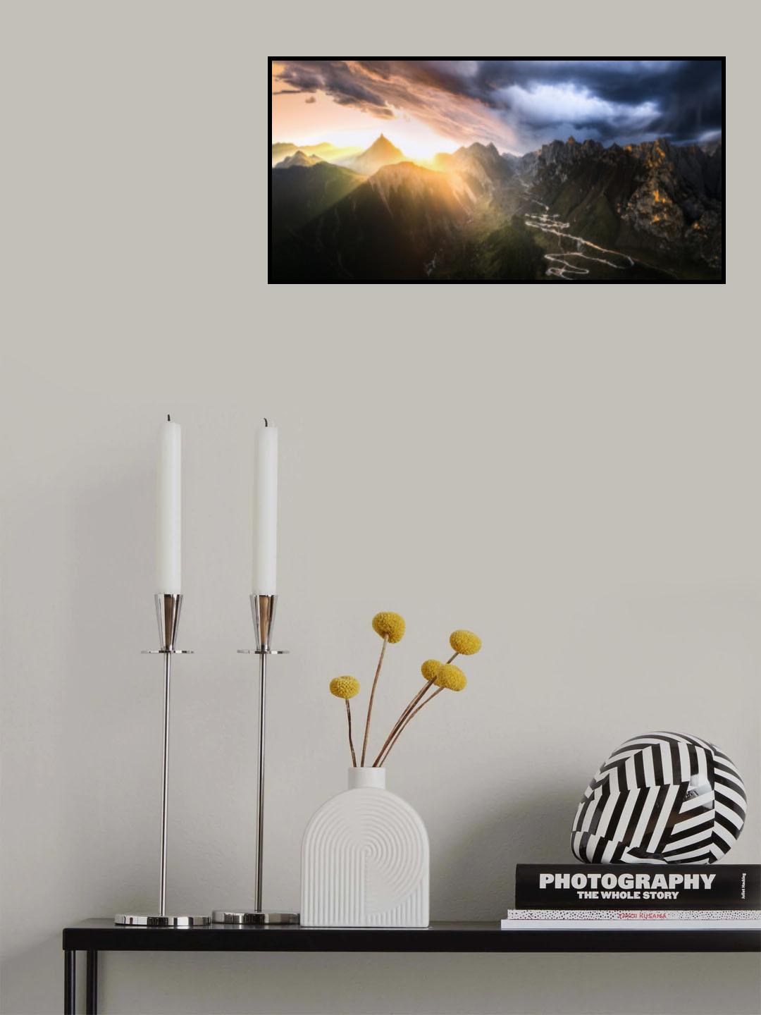 夕阳扎尕那 Poster och Canvastavla