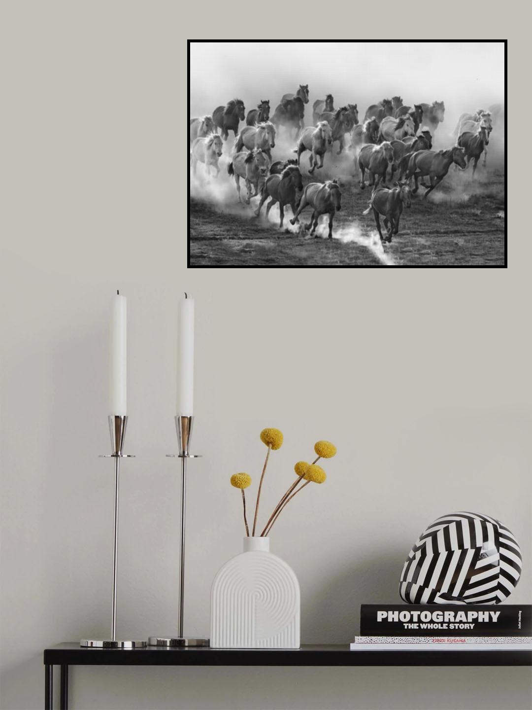 Galloping Poster och Canvastavla