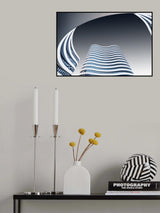 blue white Poster och Canvastavla