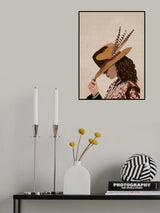Brunette Poster och Canvastavla