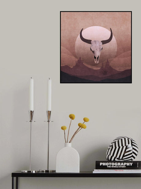 Cowboy Skull Poster och Canvastavla