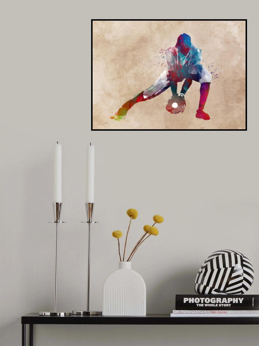 Baseball Sport Art 3 Poster och Canvastavla