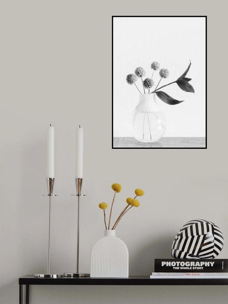 Vase_ chives flower Poster och Canvastavla