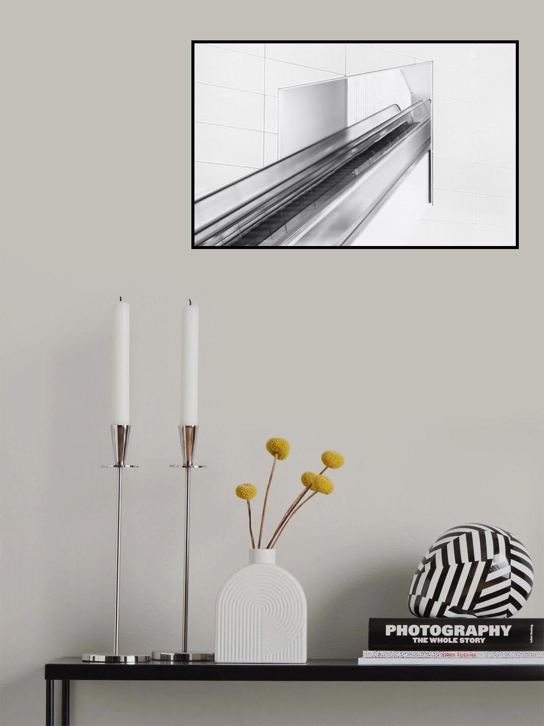 Escalator to the unknown. Poster och Canvastavla