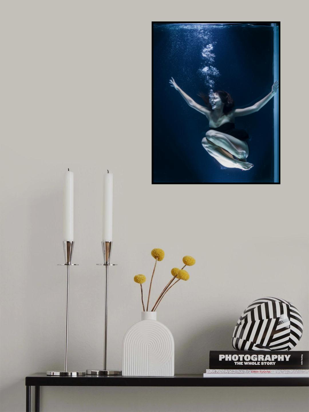 underwater artistic portrait shooting Poster och Canvastavla