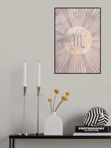 Scorpio Boho Star Sign Sun Poster och Canvastavla
