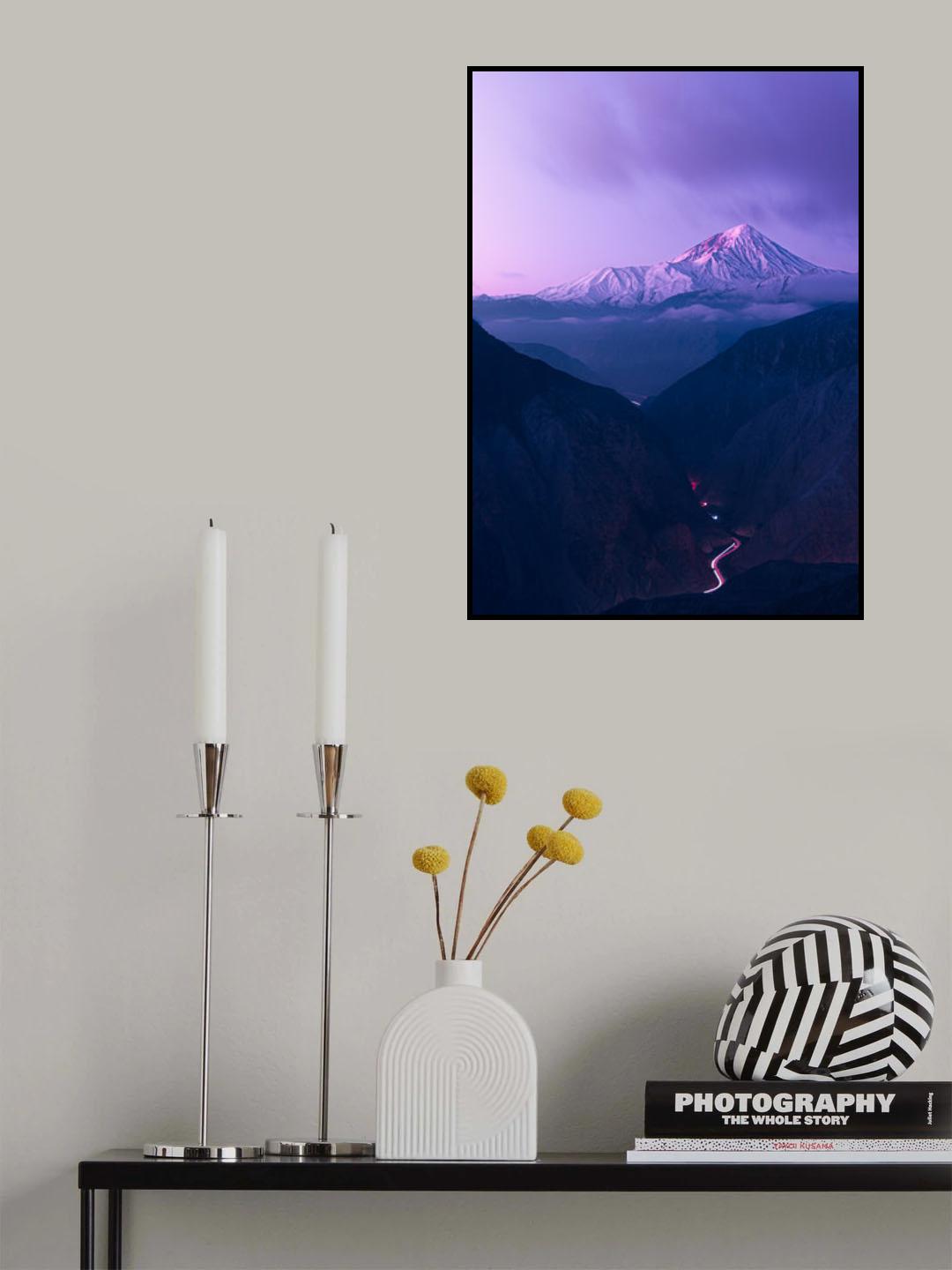 Leading to Mount Damavand CE Poster och Canvastavla