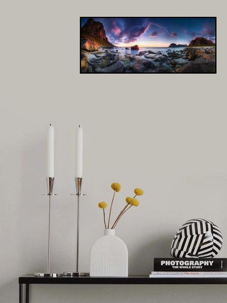 Utakleiv sunset Poster och Canvastavla