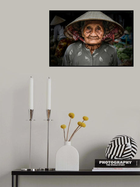 Shopping at the market Poster och Canvastavla