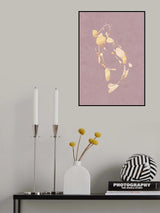 Pink Gold Koi Fish 1 Poster och Canvastavla