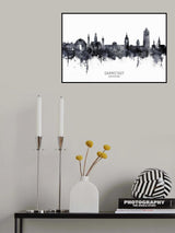 Darmstadt Germany Skyline Poster och Canvastavla