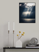Light Rays over Lake Garda Poster och Canvastavla