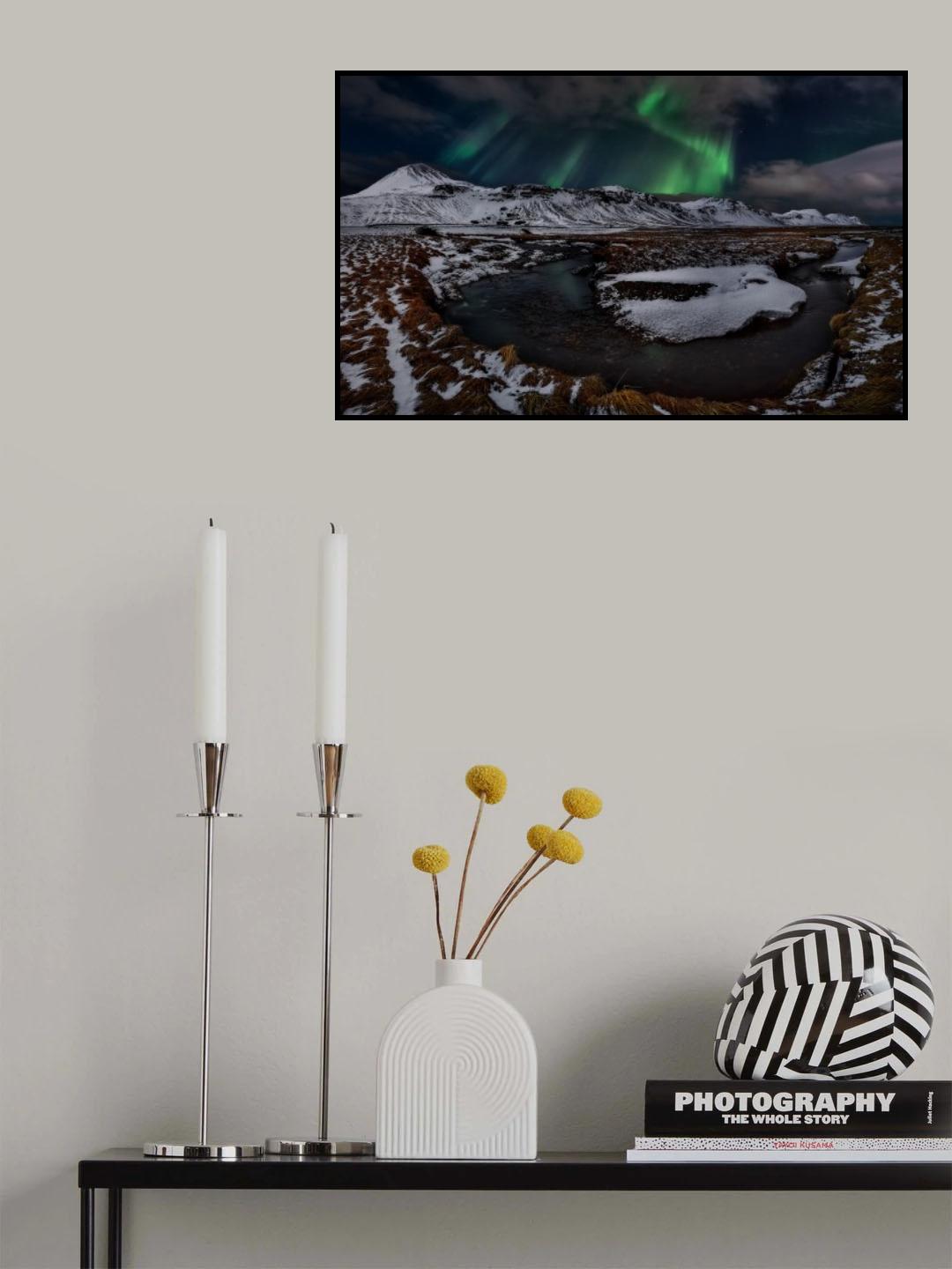 Icelandic Horseshoe Bend Poster och Canvastavla