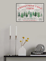 Christmas tree farm sign Poster och Canvastavla