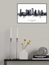 St Petersburg Florida Skyline Poster och Canvastavla