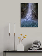Stirling Falls along Milford Sound Poster och Canvastavla