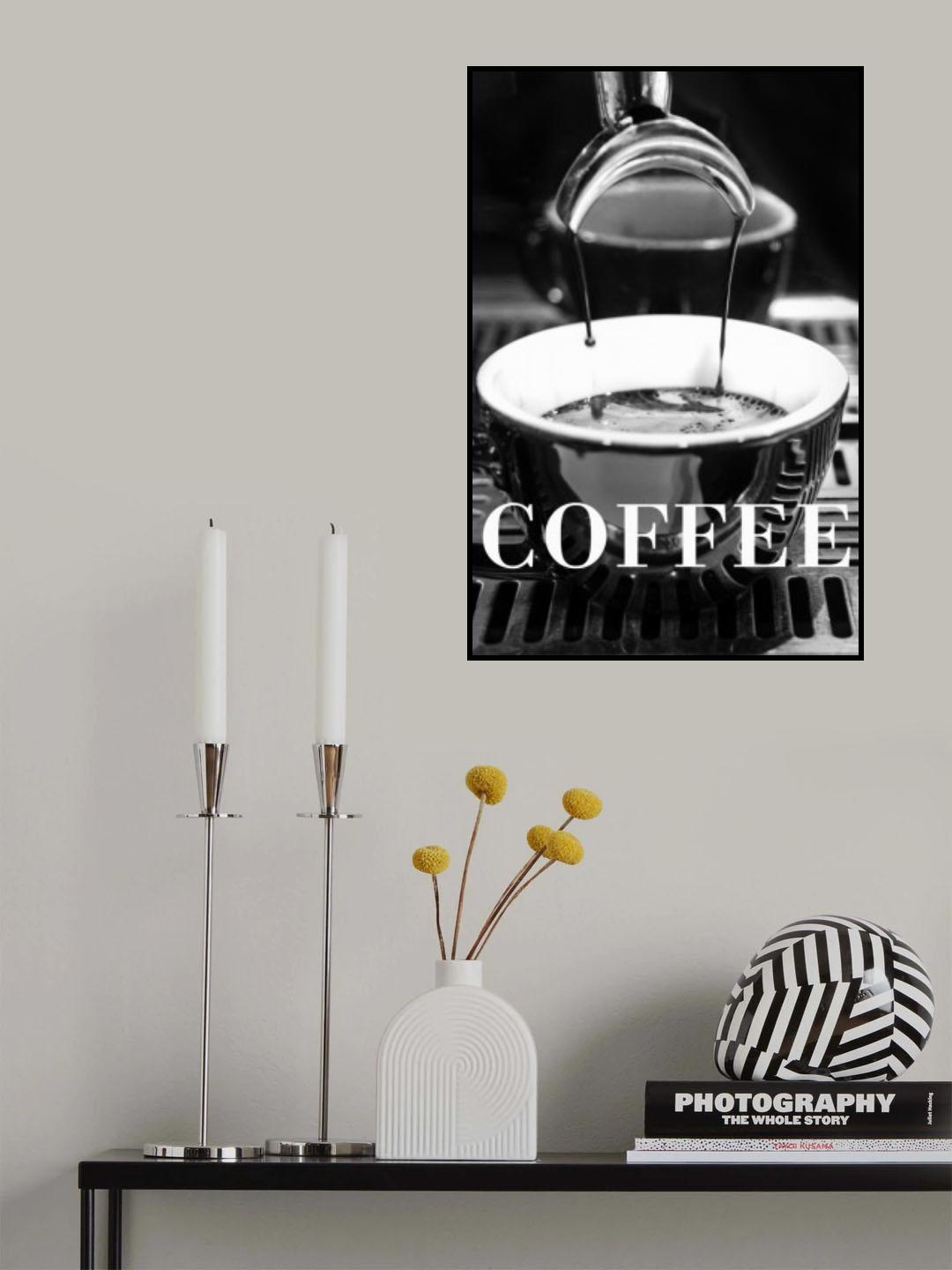 Coffee Text 2 Poster och Canvastavla