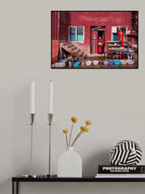 A sunny day after snow in Seda Poster och Canvastavla