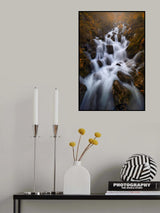 White on Red Poster och Canvastavla