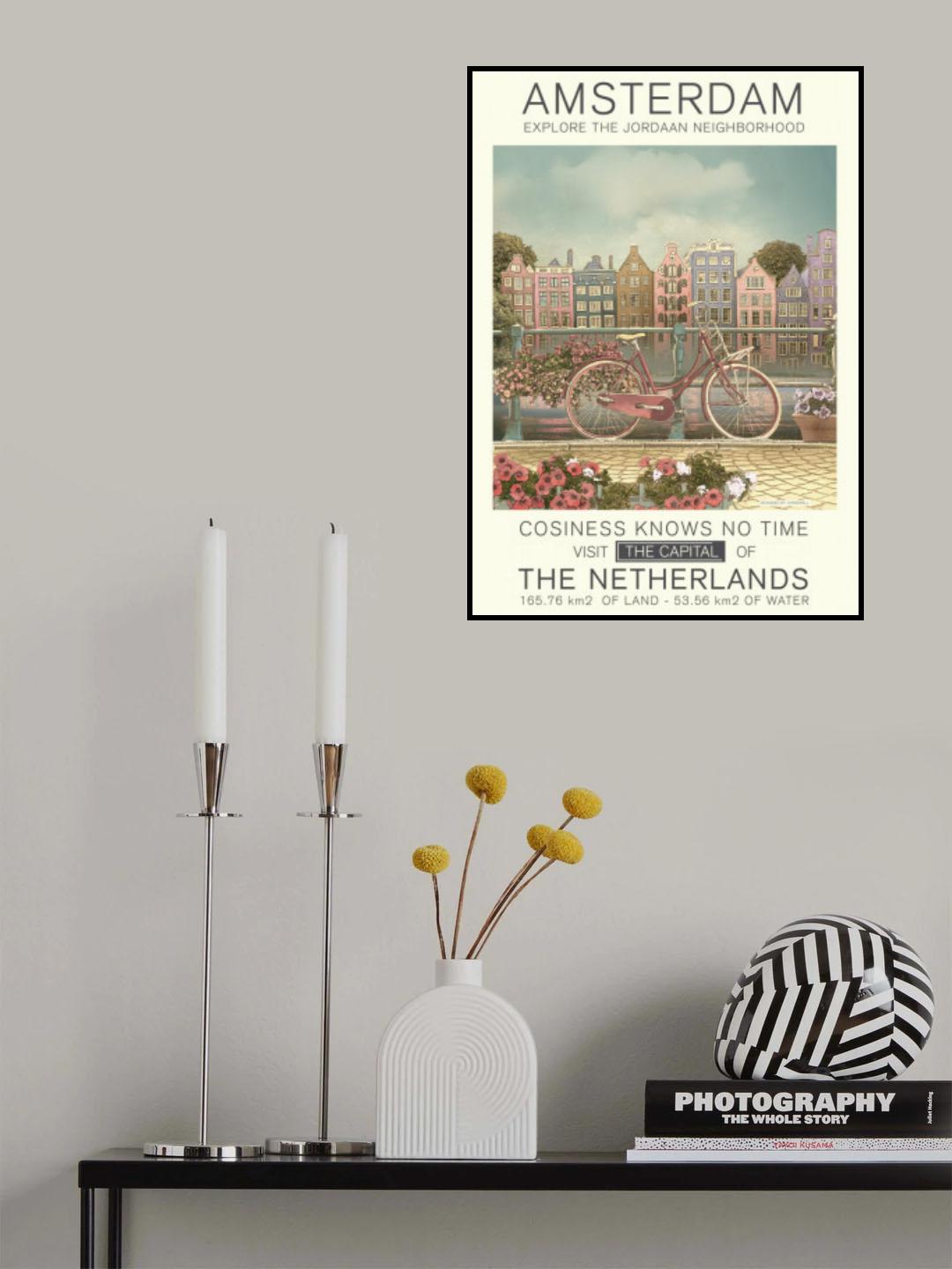 Amsterdam print Poster och Canvastavla