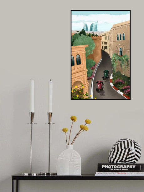 Baku Azerbeidzjan Poster och Canvastavla