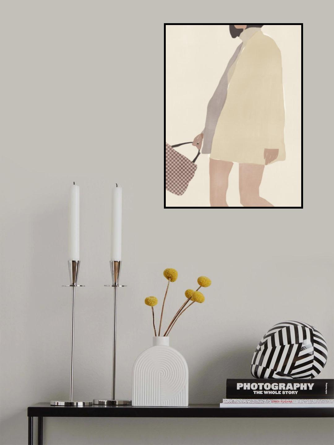 Checked Handbag Poster och Canvastavla