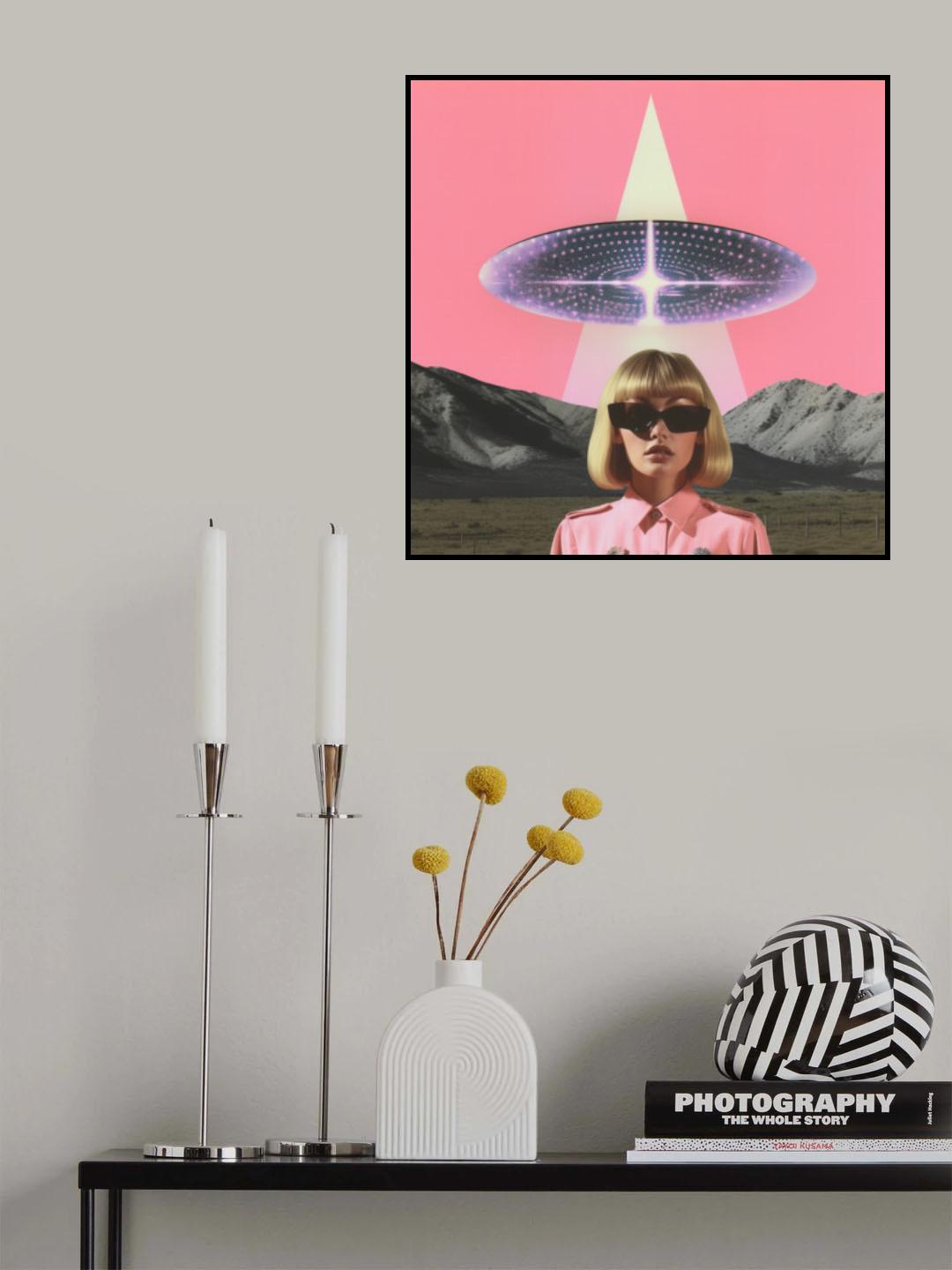 2Cool2bAbducted Collage Art Poster och Canvastavla
