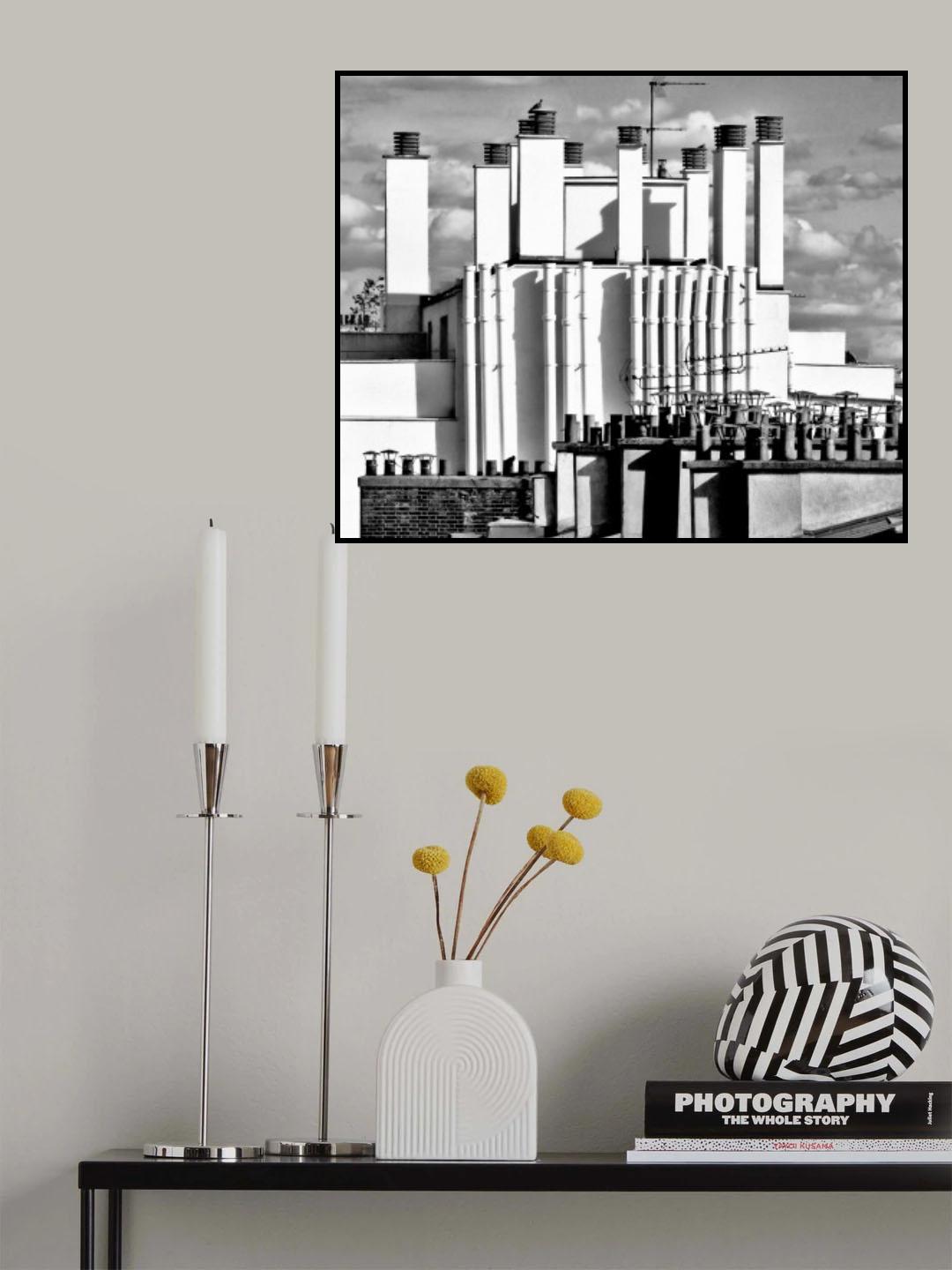 Les cheminées Poster och Canvastavla