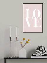 Love Pink Poster och Canvastavla