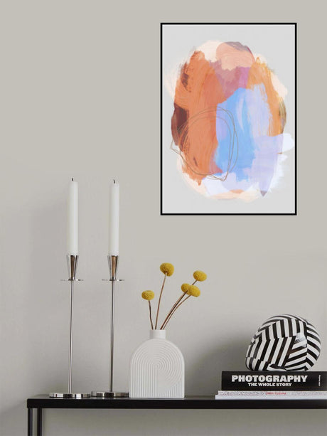 Abstract Brush Strokes 38Z Poster och Canvastavla
