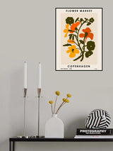 Flower Market. Copenhagen Poster och Canvastavla